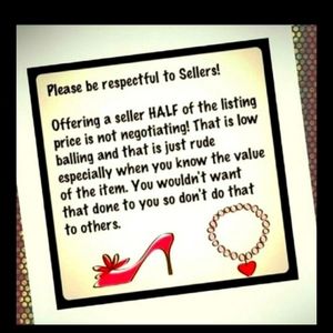 Reasonable offers accepted